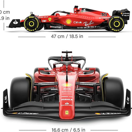 Voltz Toys Authentic Licensed 1:12 Ferrari F1 75 Remote Control Car - F1 Collection RC car Series for Kids and Adults - 2.4GHz RC Car for Gift (1:12 Ferrari F1 75)