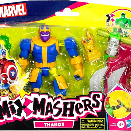 Avengers Marvel MixMashers Thanos Custom Mix-and-Match Deluxe Action Figure & Accessories, 5-Inch-Scale Super Hero Toys for Kids Ages 4+