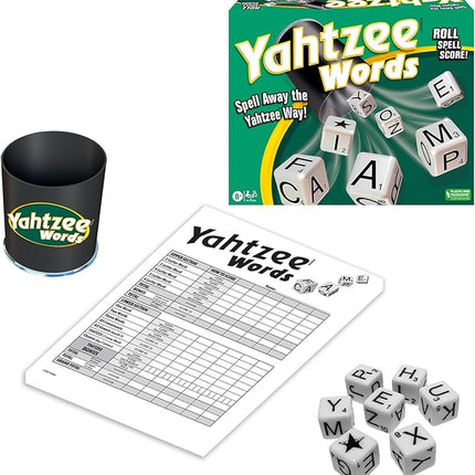 Winning Moves Yahtzee Words Games USA, Family Word Game Version of Yahtzee for 2 or More Players, Ages 8+