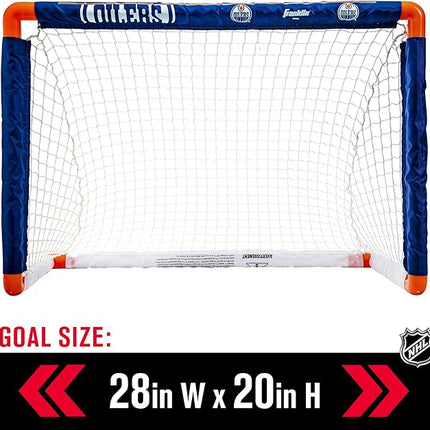 Franklin Sports NHL Mini Hockey Set - Kids Indoor Knee Hockey Goal, Ball, + 2 Stick Combo - Youth Team Indoor Toy Set - Official - Ages 3+