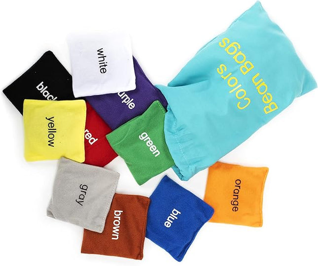 Educational Insights Colors Bean Bags - Color Sorting Toys for Toddlers, Manipulatives for Preschoolers Learning Colors, Toddler Learning Toys, Hands-On Activities for Preschool Classroom, Ages 3+