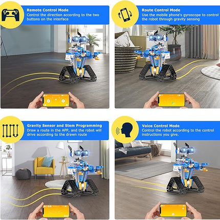 Robot Toys for 8-16 Year Old Boys Girls Kids with APP or Remote Control Science Programmable Building Block Kit, STEM Projects Educational Birthday Gifts