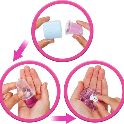 Barbie Party Unboxed Doll & Accessories, Glam Party Series with 10 Surprises Including Color-Change, Purple Sparkle Doll