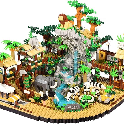 Zoo Architecture Micro Building Blocks Sets - 4800PCS, Animals Park Micro Bricks Modle Kit Present for Adults Ages of 14+