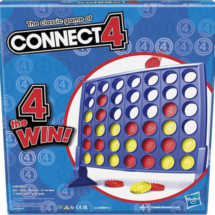 Hasbro Gaming Connect 4 Classic Grid,4 in a Row Game,Strategy Board Games for Kids,2 Player .for Family and Kids,Ages 6 and Up