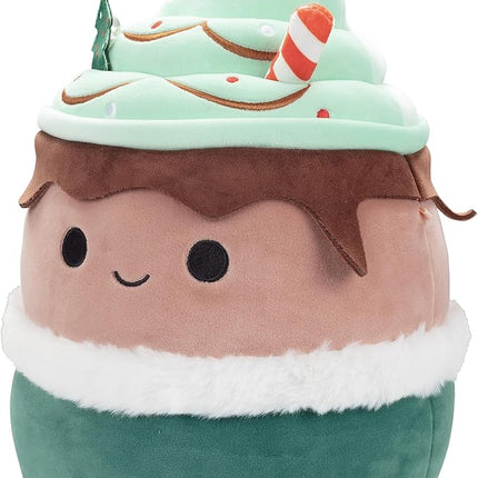 Squishmallows Original 10-Inch Ernesto The Espresso Mint Latte - Official Jazwares Plush - Collectible Soft & Squishy Stuffed Animal Toy - Limited Edition 2025 Gift for Kids, Girls & Boys