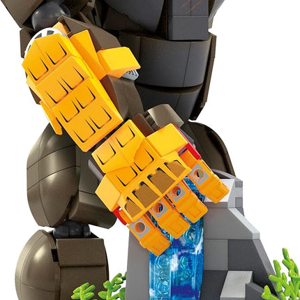 MEGA Godzilla x Kong The New Empire Building Set Action Figure Kong with 541 Pieces and Accessories, 12 Inches Long, for Adult Collectors
