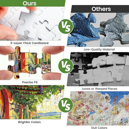 Jigsaw Puzzles 500 Pieces for Adults Natural Wine Estate, 500 Piece Vineyard 500 Piece Puzzles for Adults and Children, Family Activity Game, Puzzle Great Gift for Family and Friends 20.5 * 15 Inch