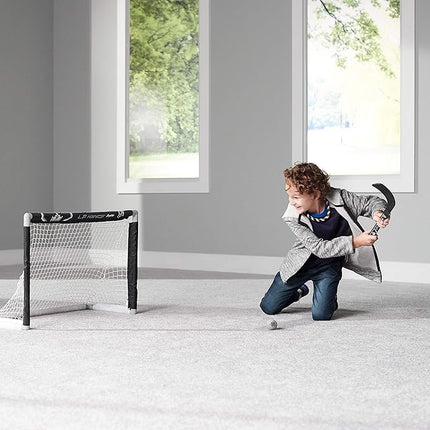 Franklin Sports NHL Mini Hockey Set - Kids Indoor Knee Hockey Goal, Ball, + 2 Stick Combo - Youth Team Indoor Toy Set - Official - Ages 3+