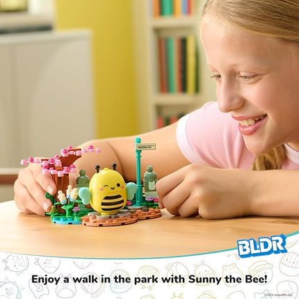 BLDR Squishmallows Sunny’s Park Life Building Set - Sunny The Bee Buildable Figure - Squishmallows Fans 8+, 0043