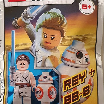 LEGO The Star Wars Rise of Skywalker Minifigure Combo - BB-8 Droid and Rey (with Lightsaber)
