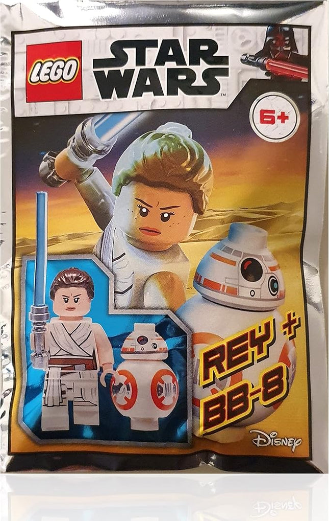 LEGO The Star Wars Rise of Skywalker Minifigure Combo - BB-8 Droid and Rey (with Lightsaber)