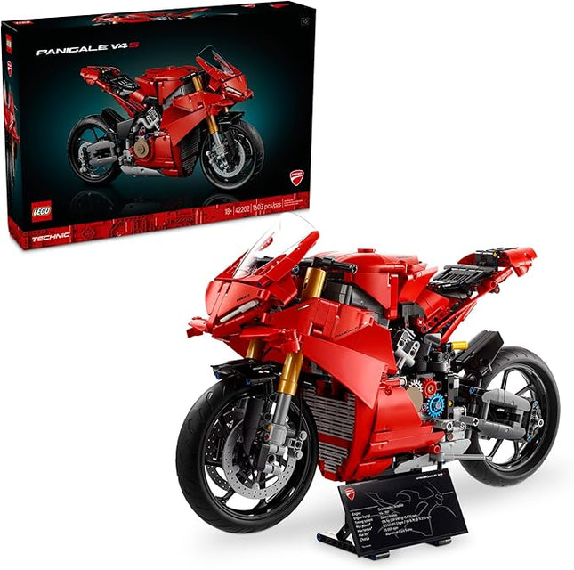 LEGO Technic Ducati Panigale V4 S Motorcycle Toy - Building Set for Adults, Men & Women, Ages 18+ - Gift for Birthdays - 42202
