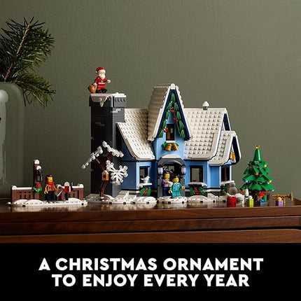 LEGO Icons Santa’s Visit 10293 Christmas House Model Building Set for Adults and Families, Festive Home Décor with Xmas Tree, Gift Idea