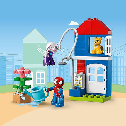LEGO DUPLO Marvel Spider-Man’s House 10995, Spiderman Toy for Toddlers, Boys, and Girls, Spidey and His Amazing Friends Super Hero Set