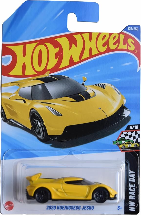 Hot Wheels 2020 Koenigsegg Jesko, HW Race Day 5/10 [Yellow] 125/250