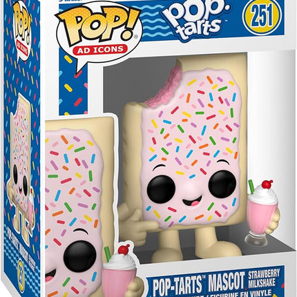 Funko Pop! AD Icons: Kelloggs - Pop-Tarts Mascot Strawberry Milkshake - Collectable Vinyl Figure - Gift Idea - Official Merchandise - Toys for Kids & Adults - Ad Icons Fans