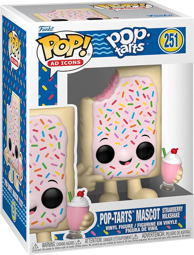 Funko Pop! AD Icons: Kelloggs - Pop-Tarts Mascot Strawberry Milkshake - Collectable Vinyl Figure - Gift Idea - Official Merchandise - Toys for Kids & Adults - Ad Icons Fans