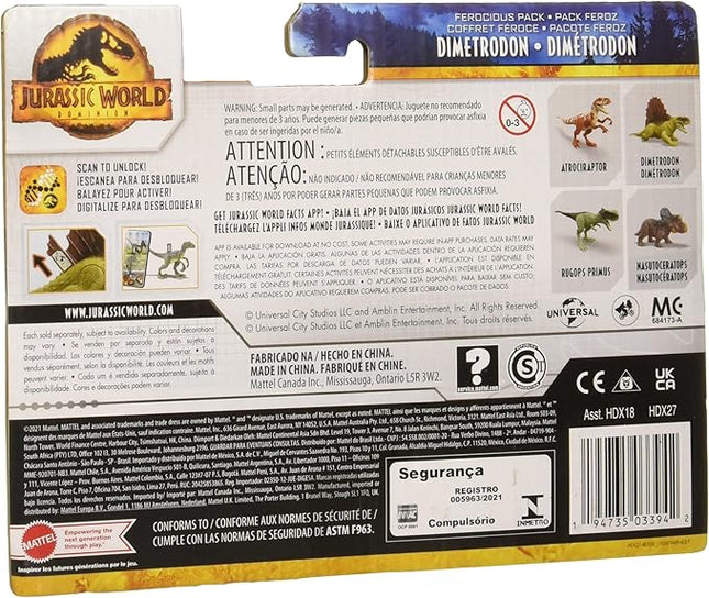 Jurassic World Dominion Ferocious Pack Green Dimetrodon