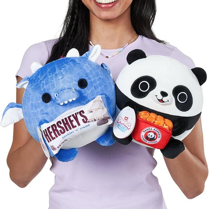 Snackles Series 2 8-inch by ZURU Cuddly Squishy Comfort 8-inch Plush with Licensed Snack Brand Accessory (Panda&Panda Express Chicken)