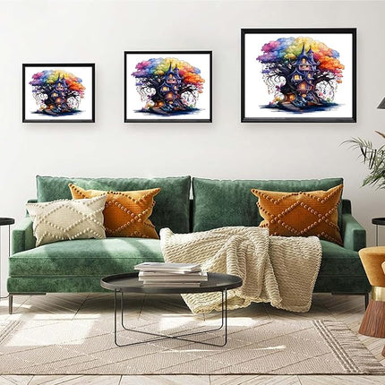 Wooden Puzzles, 135PCS Magical Tree Jigsaw Puzzles, Unique Shaped Wooden Puzzle for Adults and Kids, Family Game(Magical Tree, Medium)