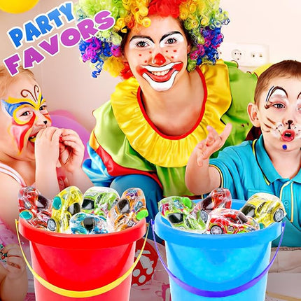 Buauty 100 Pcs Toy Cars Mini Pull Back Cars, Party Favors for Kids, Small Racing Car Carnival Prizes Classroom Rewards, Pinata Stocking Goodie Bag Stuffers Birthday Toys for Toddler Girls Boys