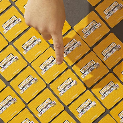 Hasbro Gaming Trucks Matching Game, Fun Preschool Board Game for 1+ Players, Memory Card Games for Kids, Set, Ages 3+ (Amazon Exclusive)