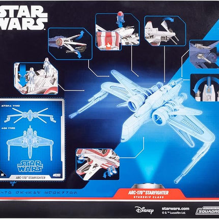 Star Wars™ Micro Galaxy Squadron ARC-170 Starfighter - 8-Inch Vehicle with Three 1-Inch Micro Figure Accessories