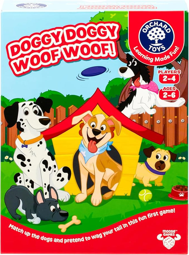 Doggy Doggy Woof Woof. Matching Game for Ages 2-6. Ideal for Developing Memory, with 2 Ways to Play. for 2-4 Players.