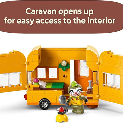 LEGO Animal Crossing Leif's Caravan & Garden Shop Building Toy - Gift for Birthdays - Animal Crossing Toy Figure and Playset for Kids, Girls and Boys, Ages 7+ - 77054