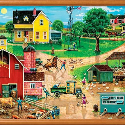 MasterPieces 500 Piece EZ Grip Jigsaw Puzzle for Adults, Family, Or Youth - After The Chores - 19.25"x26.75"