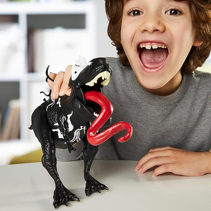 SPIDER-MAN Marvel Epic World of Action VenomVersus Venomsaurus Rex 16-Inch (40cm) Action Figure with Dino Chomp Action, Super Hero Toys for Kids Ages 4+