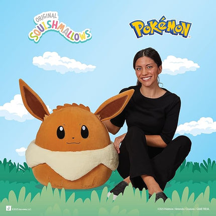 Squishmallows Original 20in Eevee Pokémon Plush - Ultrasoft Official Jazwares Plush (Jumbo)