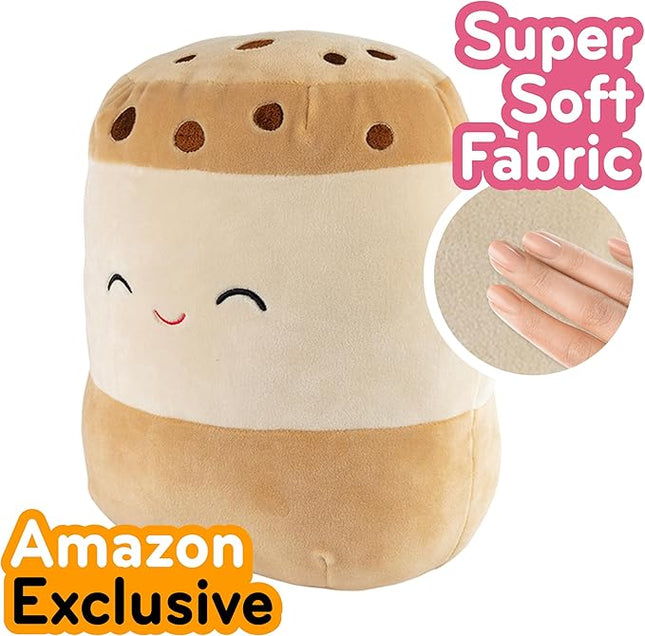 Squishmallows 10-Inch Koako The Ice Cream Sandwich Plush - Official Jazwares - Soft & Squishy Stuffed Animal Toy for Kids, Teens & Collectors - Cuddly Kawaii Dessert Plushie Collectible Pillow