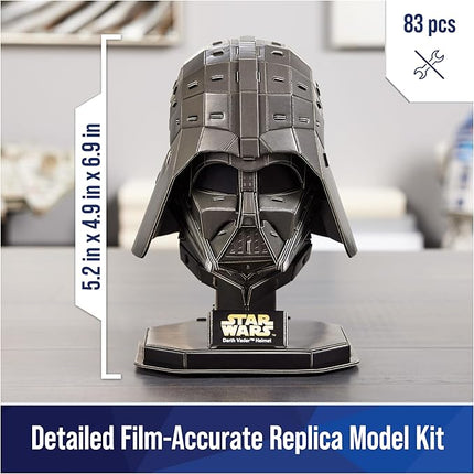 4D Build Star Wars Darth Vader Cardstock 3D Model Kit, Star Wars Gifts, Toys Desk Décor for Fans & Collectors, 83 Pieces, 3D Puzzles, Gift Ideas for Ages 12 & Up