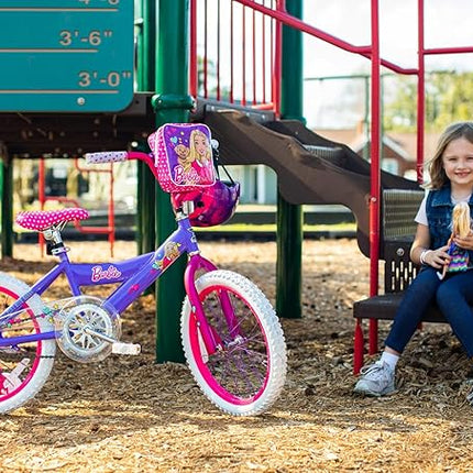 Dynacraft Barbie 12-18 Inch Girls BMX Bike for Age 3-9 Years - Fun and Stylish Design, Sturdy and Durable, Perfect for Kids Learning to Ride, Easy to Assemble, Ideal for Young Riders