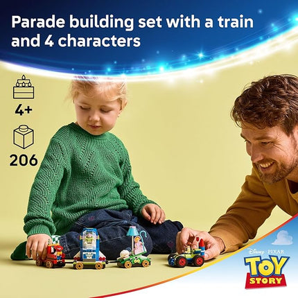 LEGO Disney and Pixar’s Toy Story Celebration Train & RC Car Toddler Toy - Sensory and Pretend Play Building Toy for Preschool Boys and Girls, Ages 4+ - Disney Gift Idea for Birthdays - 43264