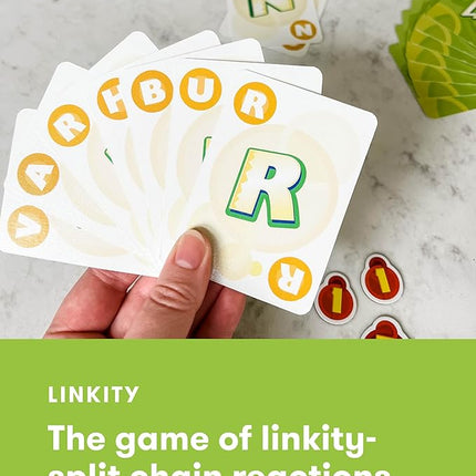 SimplyFun Linkity - Engaging Vocabulary and Word Association Educational Game for Ages 8 & Up, Perfect Word Game for Kids for Family Night, Classroom Learning, and Parties, for 3-8 Players