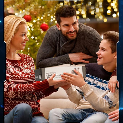 ROBOTIME Motorized Wooden Puzzles for Adults - 3D Puzzles for Adults LGC01 Marble Spaceport - Wooden Marble Run Model to Build - Space/STEM/Engineering Gift