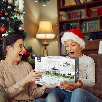 White House Model Micro Mini Building Block Sets for Adults Architecture Landmark Series Kit Toy Gift for Kids 3000 Pieces