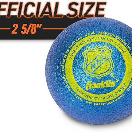 Franklin Sports NHL Street Hockey Balls - No Bounce Outdoor Street + Roller Hockey Balls - Official Size for Youth + Adult Street Hockey - Assorted Colors - 1, 2, 3, and 15 Bulk Packs