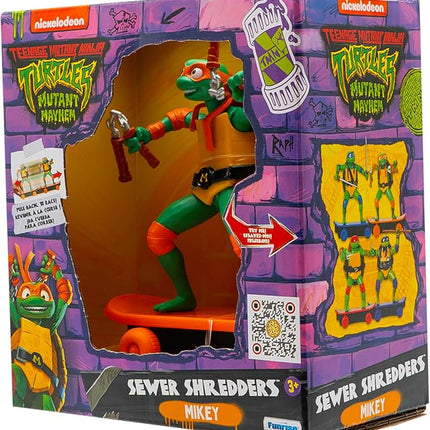 Teenage Mutant Ninja Turtles 5" Sewer Shredders Movie Edition Michelangelo Ages 3+ Shredding Action Figure