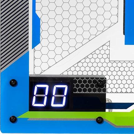 NERF LED Over The Door Mini Basketball Hoop - Light Up Indoor Kids Basketball Hoop - Electronic Slam Dunk Set with Mini Ball - Door + Bedroom Toy for Kids