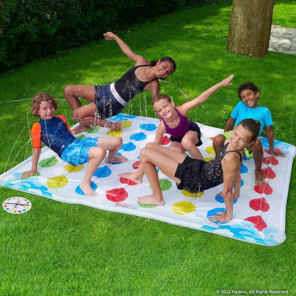 Hasbro Twister Ultimate Splash – Giant Outdoor Inflatable Water Twister Game for Kids – Backyard Summer Fun