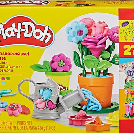 Play-Doh Flower Shop Playset, 27 Garden Toy Accessories, Kids Arts & Crafts, 3+
