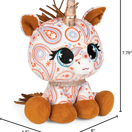 GUND P.Lushes Designer Fashion Pets Sally Mustang Unicorn Premium Stuffed Animal Soft Plush, Paisley, 6”