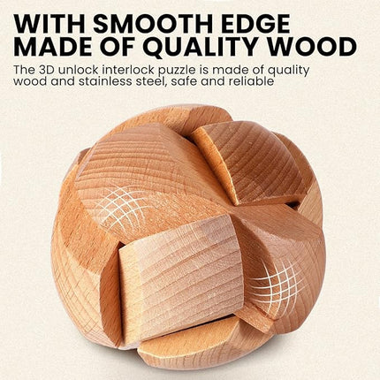 Syhood 14 Pcs Metal Brain Teaser Puzzles Ring Interlock Logic Puzzle Metal Wooden IQ Education Games Lock Challenging Gift for Adults Kid Office Party Table Toys(Classic)