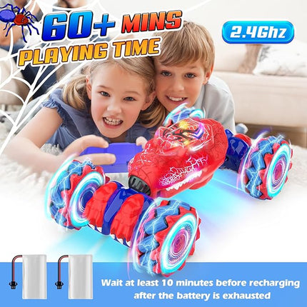 Gesture Sensing RC Stunt Car - Boys Toys Age 6-12 with Light & Music, Hand Controlled Remote Control Car Cool Birthday Gift Ideas for Kids 6 7 8 9 10 11 12 Year Old