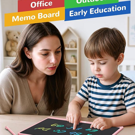 KOKODI LCD Writing Tablet, 16 Inch Colorful Toddler Doodle Board Drawing Tablet, Erasable Reusable Electronic Drawing Pads, Educational and Learning Toy for 3-6 Years Old Boy and Girls