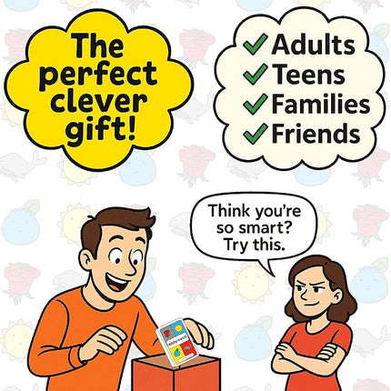 Mishy Match Award-Winning Card Game for Adults & Teens - Hilarious Brain-Melting Party Game - Silly Gifts for Adults & Teens - Mensa Games - Funny Card Games